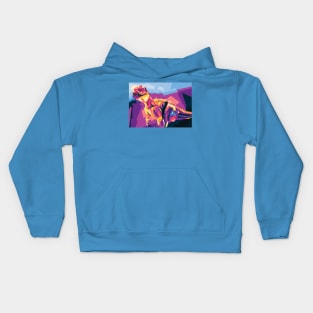 dinosaurs wpap Kids Hoodie